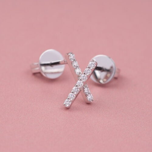 Mini ii Straight Wire Earrings - Diamond Earrings