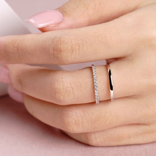 Parallel Wire RIng - Diamond Ring