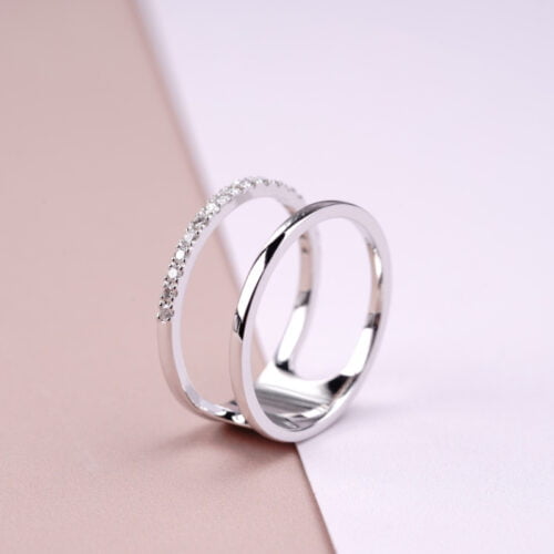Parallel Wire Ring - Diamond Ring