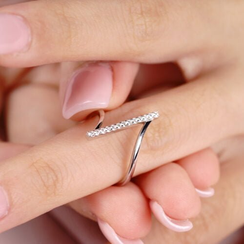 Straight WireRing - Diamond Ring